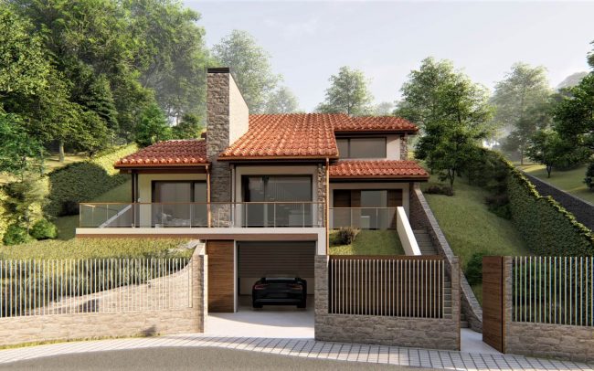 Vivienda unifamiliar en terreno pendiente - Cangas de Onis - Asturias